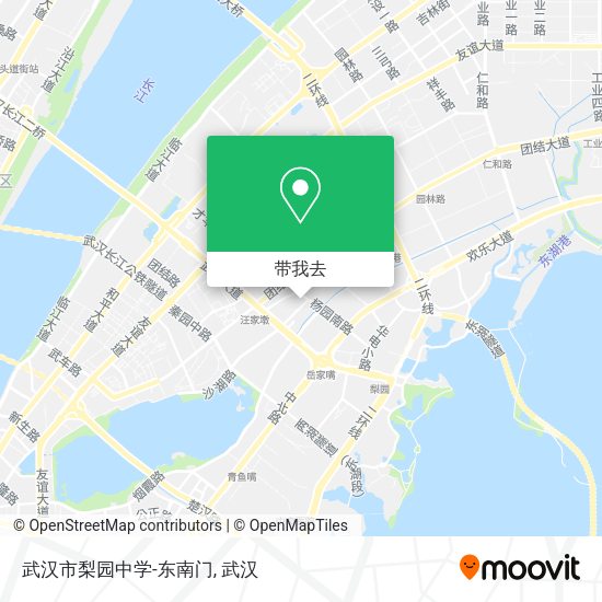 武汉市梨园中学-东南门地图