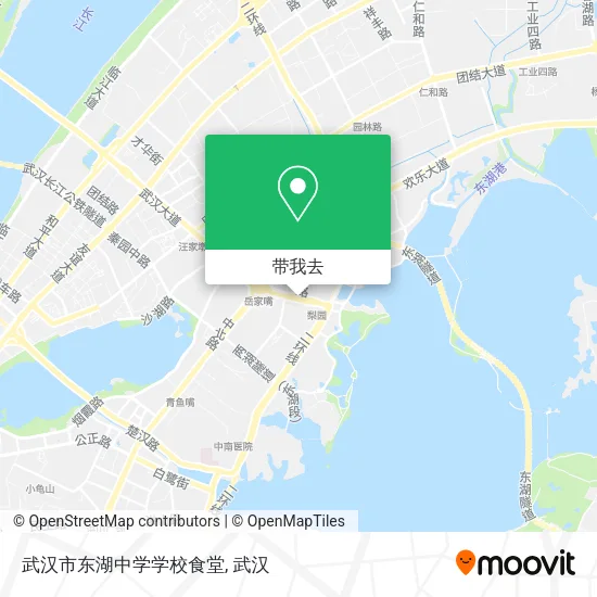 武汉市东湖中学学校食堂地图