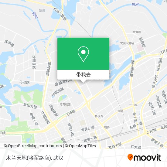 木兰天地(将军路店)地图
