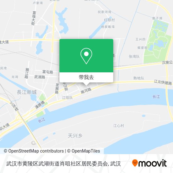 武汉市黄陵区武湖街道肖咀社区居民委员会地图