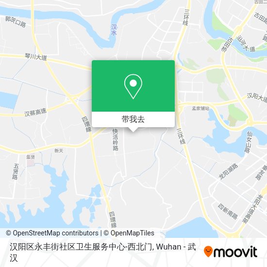 汉阳区永丰街社区卫生服务中心-西北门地图