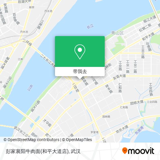 彭家襄阳牛肉面(和平大道店)地图
