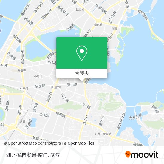 湖北省档案局-南门地图