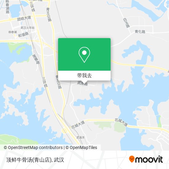 顶鲜牛骨汤(青山店)地图