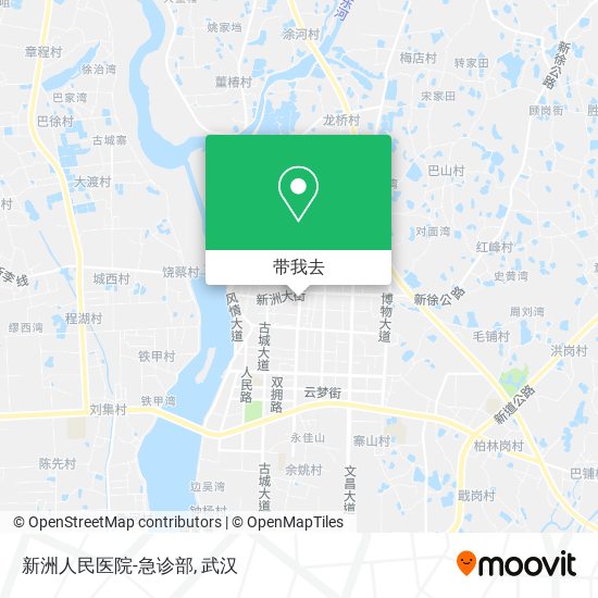 新洲人民医院-急诊部地图