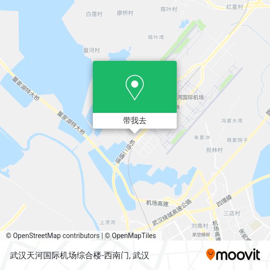 武汉天河国际机场综合楼-西南门地图