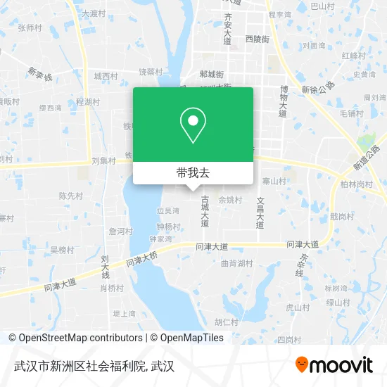 武汉市新洲区社会福利院地图