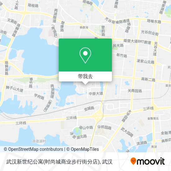 武汉新世纪公寓(时尚城商业步行街分店)地图