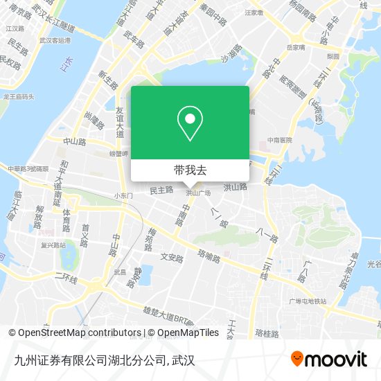 九州证券有限公司湖北分公司地图