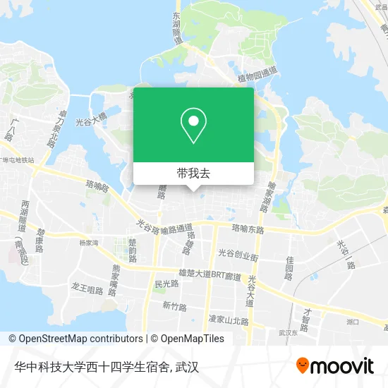 华中科技大学西十四学生宿舍地图