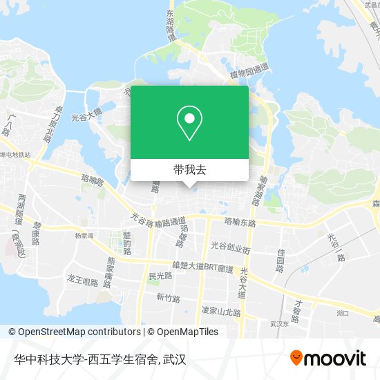 华中科技大学-西五学生宿舍地图