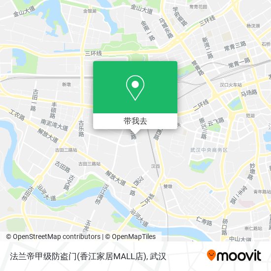 法兰帝甲级防盗门(香江家居MALL店)地图