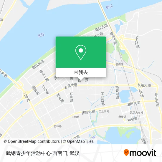 武钢青少年活动中心-西南门地图