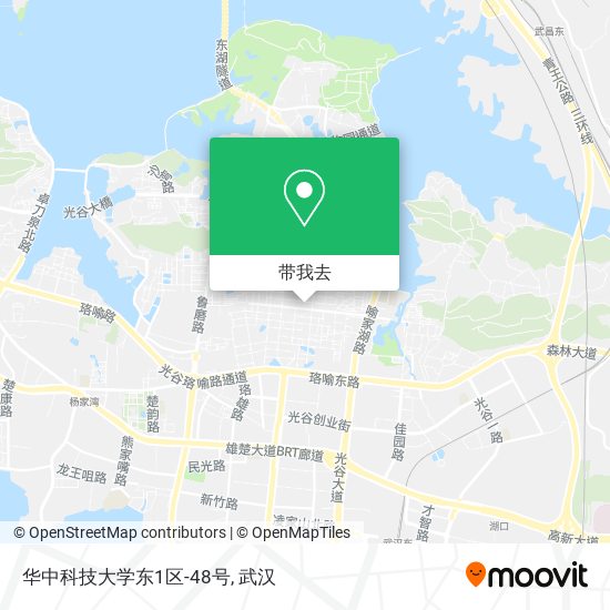 华中科技大学东1区-48号地图