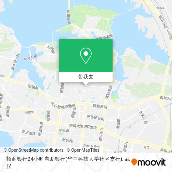 招商银行24小时自助银行(华中科技大学社区支行)地图