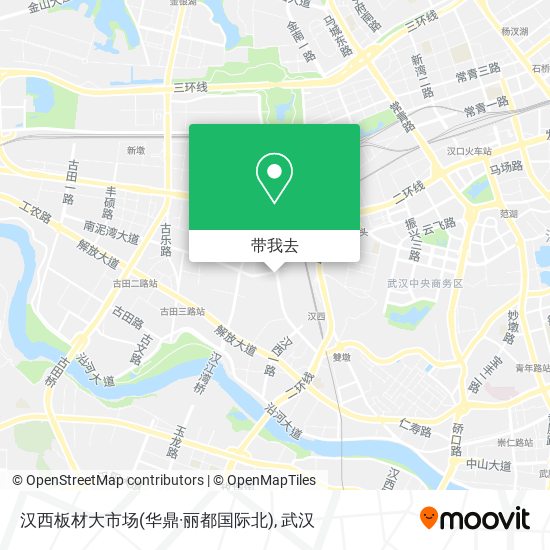 汉西板材大市场(华鼎·丽都国际北)地图