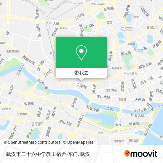 武汉市二十六中学教工宿舍-东门地图