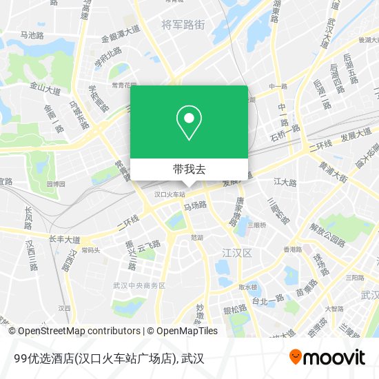 99优选酒店(汉口火车站广场店)地图