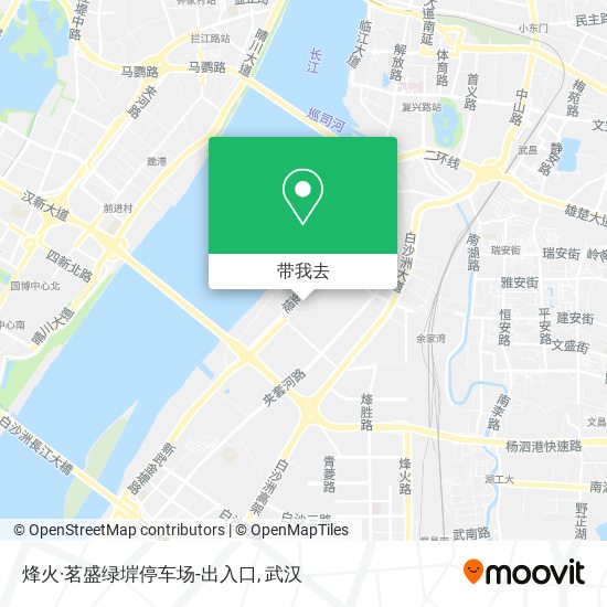 烽火·茗盛绿堓停车场-出入口地图