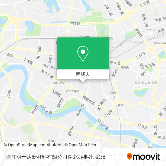 浙江明士达新材料有限公司湖北办事处地图