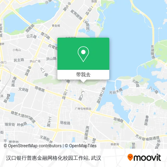汉口银行普惠金融网格化校园工作站地图