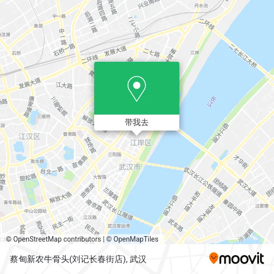 蔡甸新农牛骨头(刘记长春街店)地图
