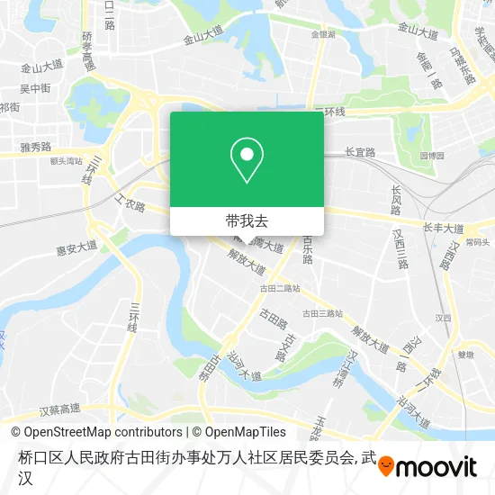 桥口区人民政府古田街办事处万人社区居民委员会地图