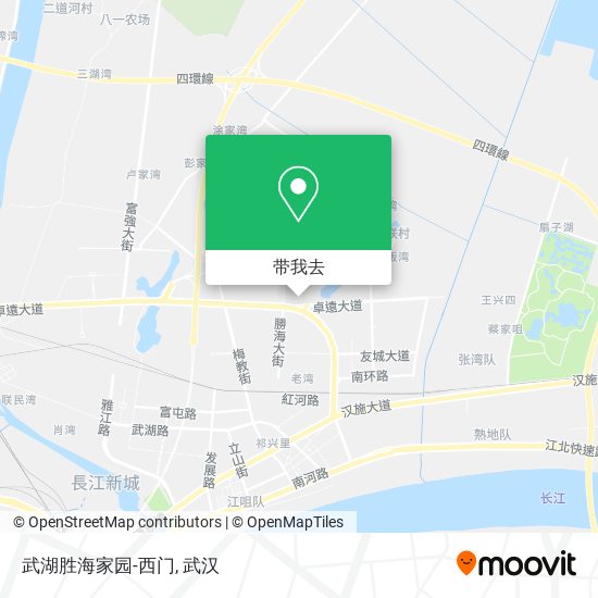武湖胜海家园-西门地图