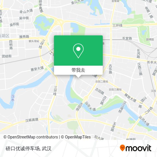 硚口优诚停车场地图
