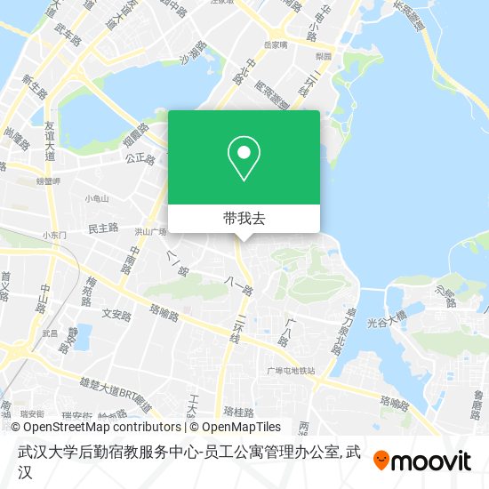 武汉大学后勤宿教服务中心-员工公寓管理办公室地图