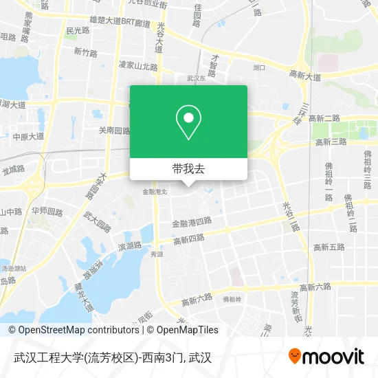 武汉工程大学(流芳校区)-西南3门地图