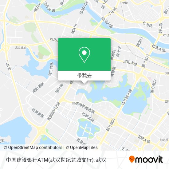 中国建设银行ATM(武汉世纪龙城支行)地图