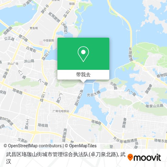 武昌区珞珈山街城市管理综合执法队(卓刀泉北路)地图