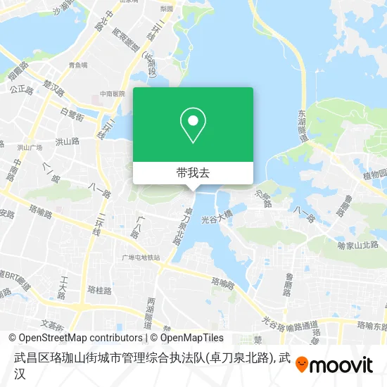 武昌区珞珈山街城市管理综合执法队(卓刀泉北路)地图