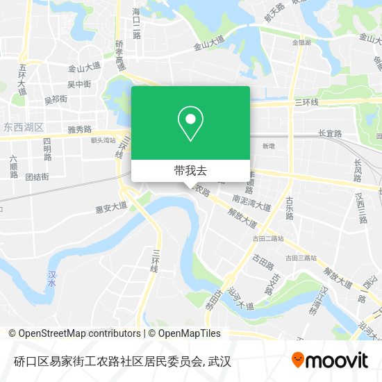 硚口区易家街工农路社区居民委员会地图