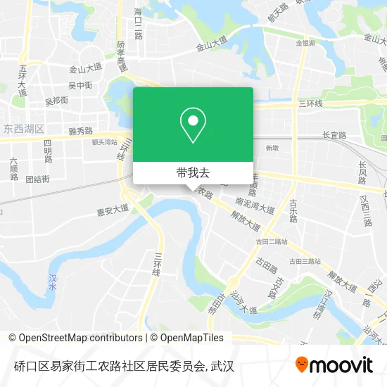 硚口区易家街工农路社区居民委员会地图