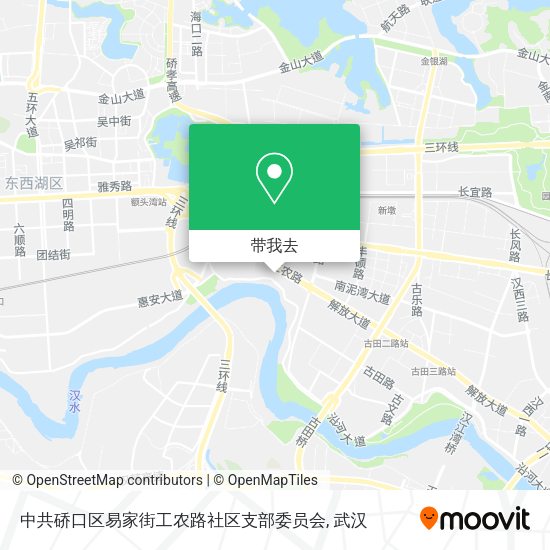 中共硚口区易家街工农路社区支部委员会地图