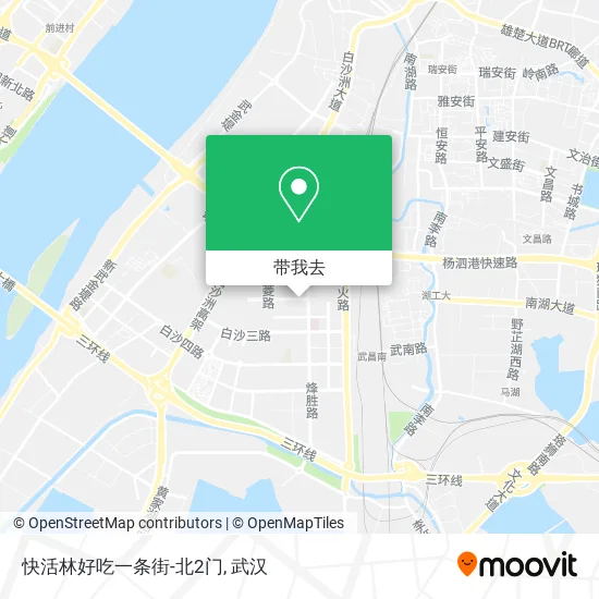 快活林好吃一条街-北2门地图