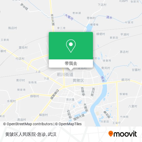 黄陂区人民医院-急诊地图