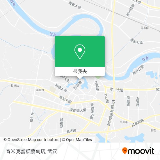 奇米克蛋糕蔡甸店地图