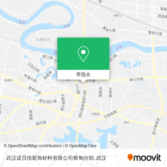 武汉诺贝佳装饰材料有限公司蔡甸分部地图