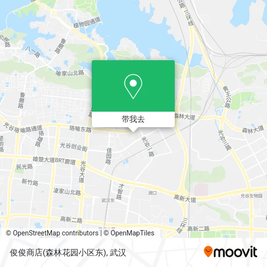 俊俊商店(森林花园小区东)地图