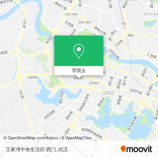 王家湾中央生活区-西门地图