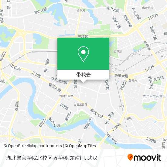湖北警官学院北校区教学楼-东南门地图
