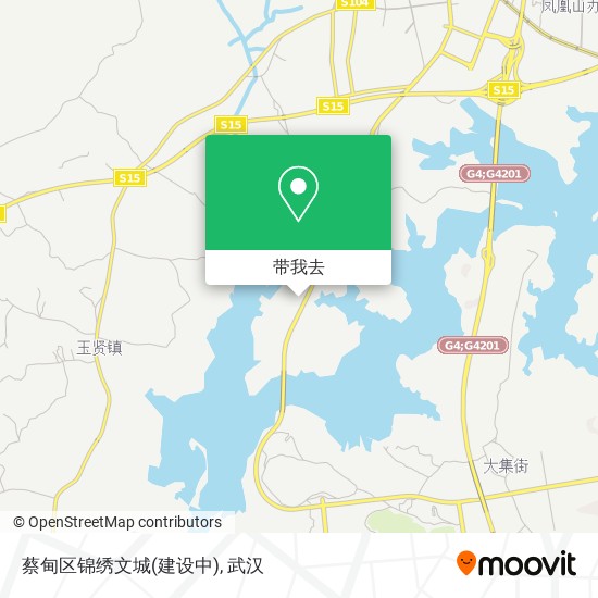 蔡甸区锦绣文城(建设中)地图