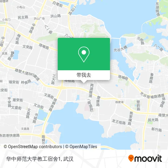 华中师范大学教工宿舍1地图