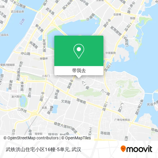 武铁洪山住宅小区16幢-5单元地图
