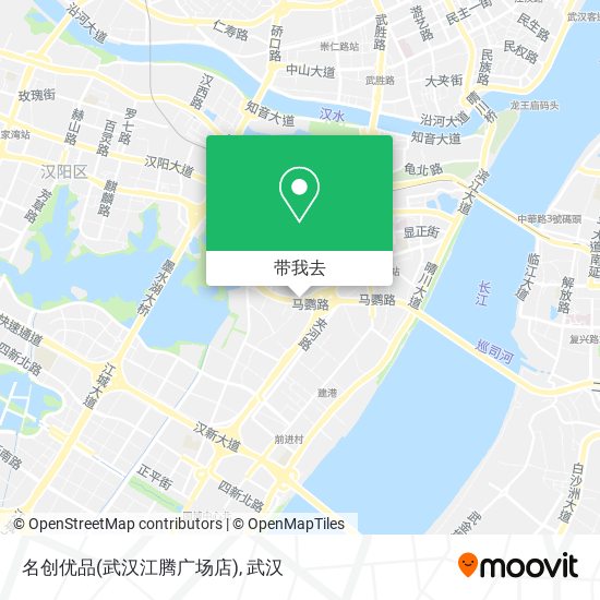 名创优品(武汉江腾广场店)地图