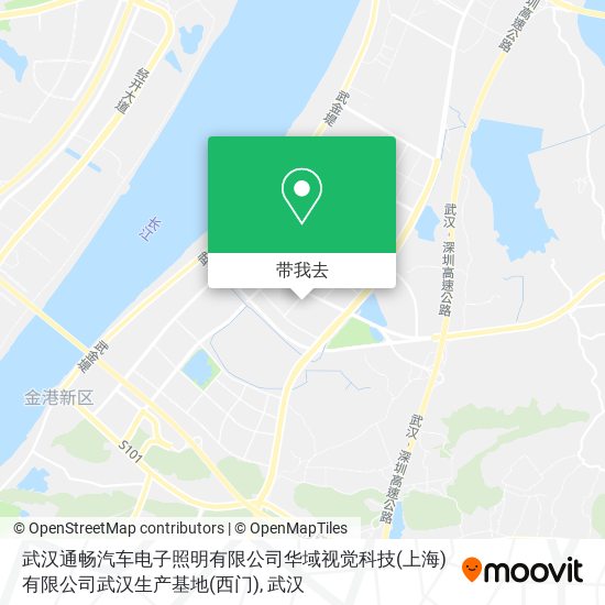 武汉通畅汽车电子照明有限公司华域视觉科技(上海)有限公司武汉生产基地(西门)地图