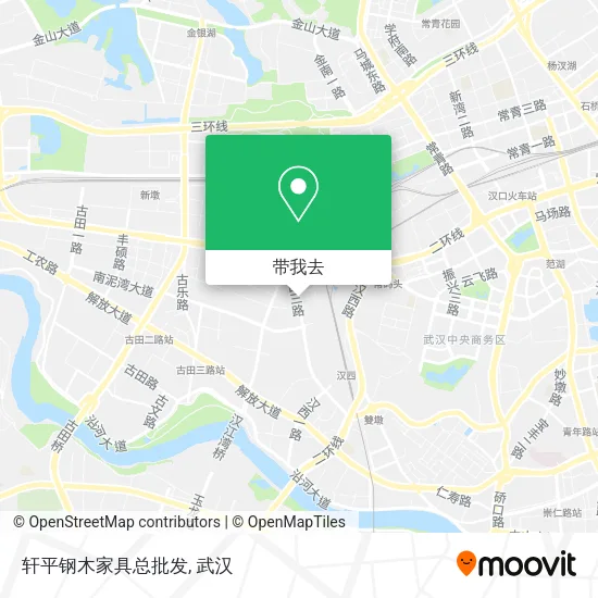 轩平钢木家具总批发地图